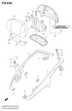 63A - PILLION RIDER HANDLE (AN650AK5)