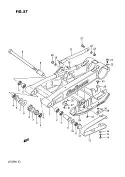 057 - REAR SWINGING ARM (MODEL G)