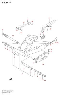 541A - REAR SWINGINGARM