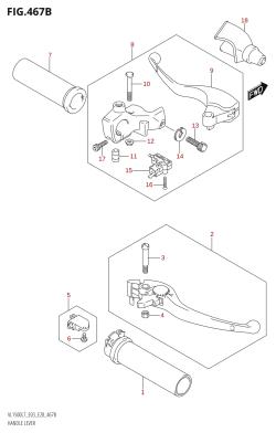 467B - HANDLE LEVER (VL1500B:L7:E28)