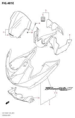 481E - COWLING BODY ((GSF1250S,GSF1250SA):L0)