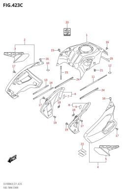 423C - FUEL TANK COVER (DL1000XA:L8:E21)