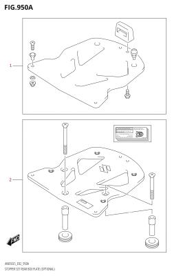 950A - STOPPER SET REAR BOX PLATE (OPTIONAL)