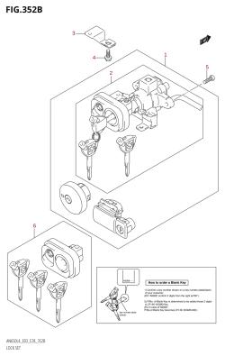 352B - LOCK SET (AN650:L4:E33)