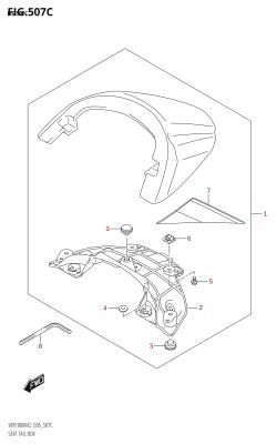 507C - SEAT TAIL BOX (VZR1800BZ)