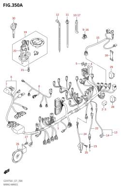 350A - WIRING HARNESS (GSX-R750:L1:E21)