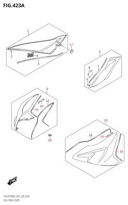 423A - FUEL TANK COVER (GSX-R750)