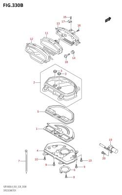 330B - SPEEDOMETER (VZR1800:L4:E28)