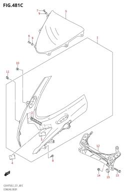 481C - COWLING BODY (GSX-R750UF:L2:E21)