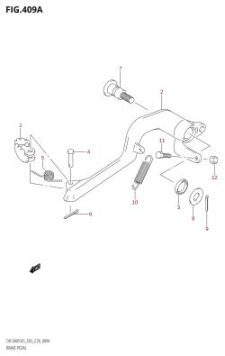 409A - BRAKE PEDAL