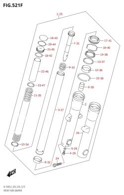 521F - FRONT FORK DAMPER (VL1500B:L3:E33)