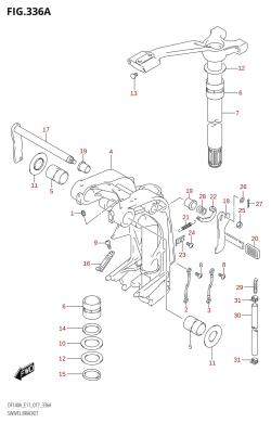 336A - SWIVEL BRACKET (DF100AT:E11)