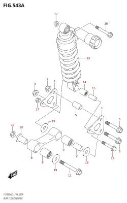 543A - REAR CUSHION LEVER