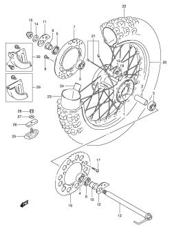 046 - REAR WHEEL (MODEL L /​ M /​ N /​ P)