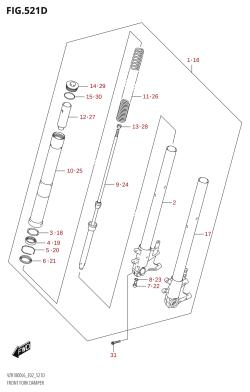 521D - FRONT FORK DAMPER (VZR1800UF:L6:E19)