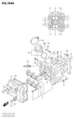 104A - CYLINDER HEAD (FRONT)