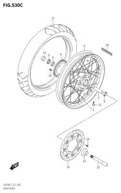 530C - FRONT WHEEL (DL650XA:L7:E21)