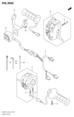 355C - HANDLE SWITCH (AN650Z:L4:E28)