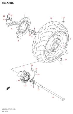 550A - REAR WHEEL (K6,K7)