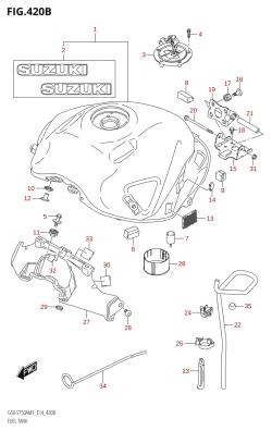 420B - FUEL TANK (GSX-S750A)