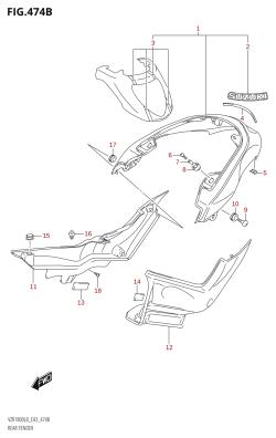 474B - REAR FENDER (VZR1800BZ:L8:E43)