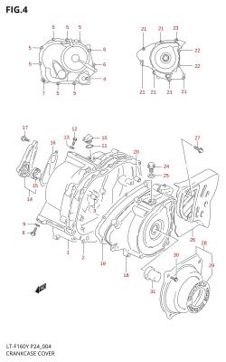 004 - CRANKCASE COVER