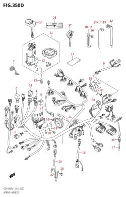 350D - WIRING HARNESS (GSX1300R:L1:E24)