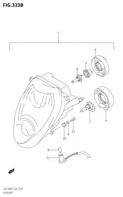 333B - HEADLAMP (E19,P37)