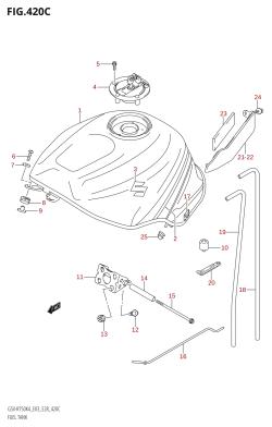 420C - FUEL TANK (GSX-R750X:K5)