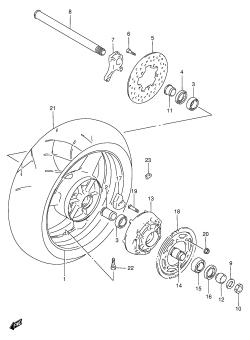 058 - REAR WHEEL (MODEL T /​ V)