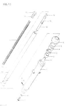 043 - FRONT FORK RIGHT DAMPER