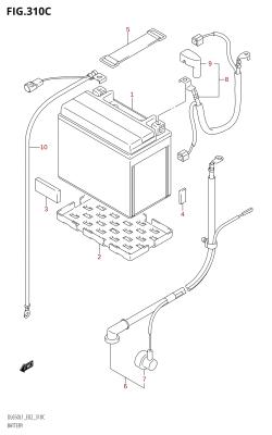 310C - BATTERY (DL650:L1:E24)