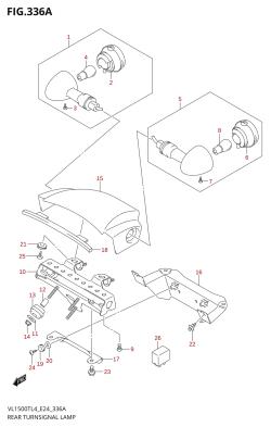 336A - REAR TURNSIGNAL LAMP