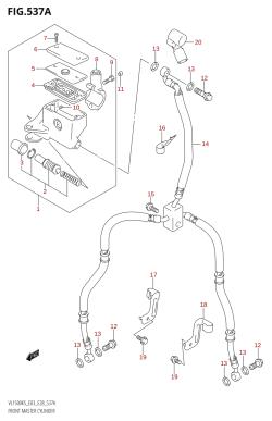 537A - FRONT MASTER CYLINDER (K5,K6)