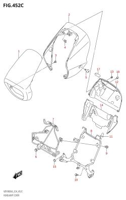 452C - HEADLAMP COVER (VZR1800BZ:L6:E24)