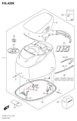 420K - ENGINE COVER (DF115AST:E03)