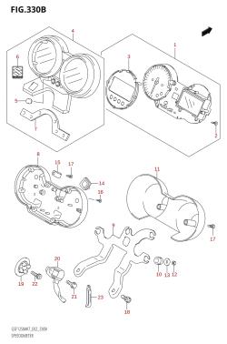 330B - SPEEDOMETER (GSF1250)