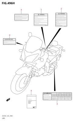 496H - LABEL (DL650AUE:L1:E19)
