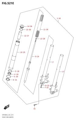 521E - FRONT FORK DAMPER (VZR1800BZUF:L6:E19)