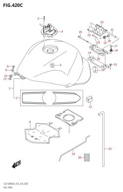 420C - FUEL TANK (GSX1300RA:L8:E33)