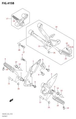 415B - FOOTREST (K4,K5,K6,K7)