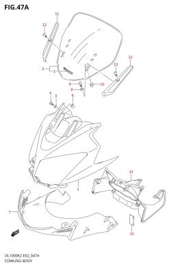 47A - COWLING BODY (MODEL K4 /​ K5 /​ K6)