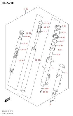 521C - FRONT FORK DAMPER (DL650XA:L7:E21)