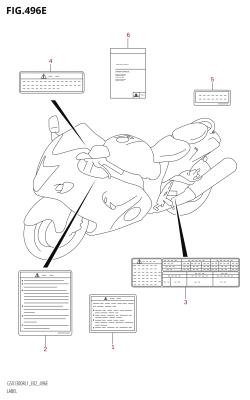 496E - LABEL (GSX1300R:L1:E51)