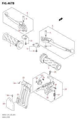 467B - HANDLE LEVER (AN650:L1:E33)