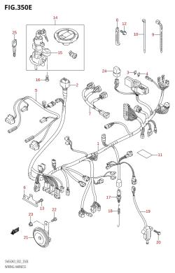 350E - WIRING HARNESS ((SV650S,SV650SU):(K3,K4))