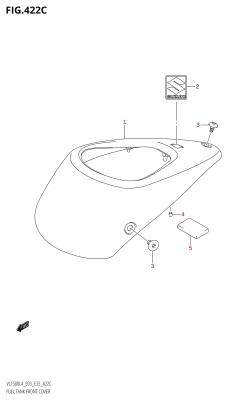 422C - FUEL TANK FRONT COVER (VL1500B:L4:E03)