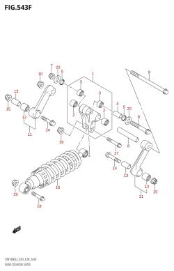 543F - REAR CUSHION LEVER (VZR1800Z:L2:E33)