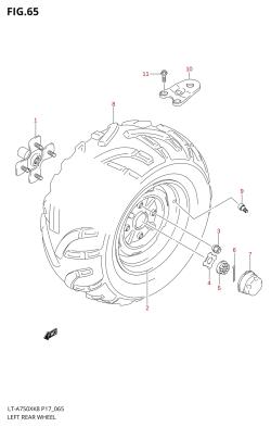 065 - LEFT REAR WHEEL