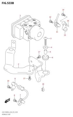 533B - HYDRAULIC UNIT (GSX-S1000FA:L6:E33)